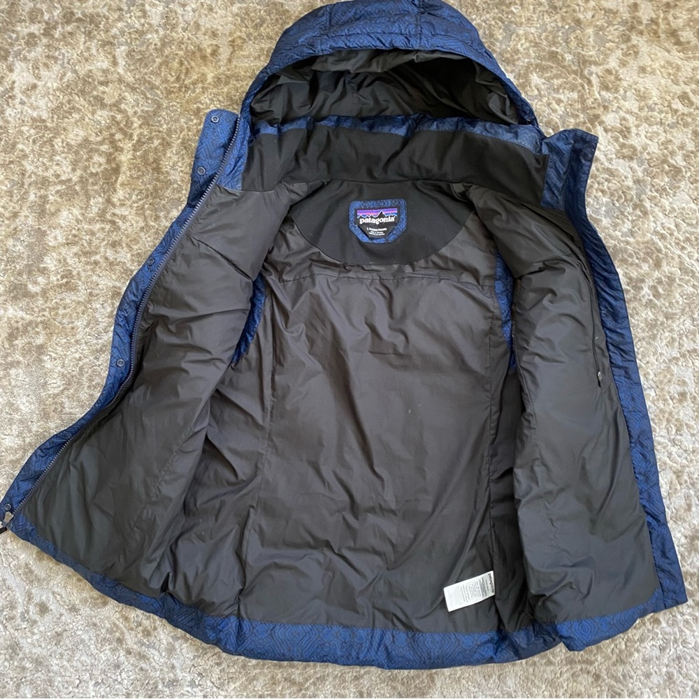 Patagonia Goose Down Puffer Vest With Hood Women's Size L - Picture 3 of 7